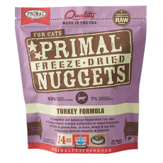 Primal Feline Raw Freeze-Dried Turkey Formula 脫水凍乾火雞貓糧配方 14oz