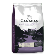 Canagan Grain Free Light for overweight, senior and sterilised cats 無穀物體重控制/高齡/絕育配方 1.5kg