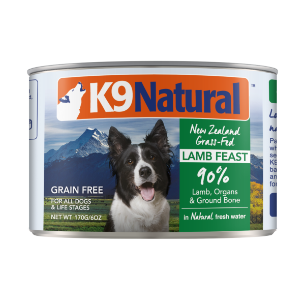 K9 Natural Lamb Feast Can 成犬羊肉主食狗罐頭 170g X 12