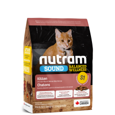 Nutram S1 Nutram Sound Balanced Wellness® Natural Kitten Food 幼貓糧 1.13 kg