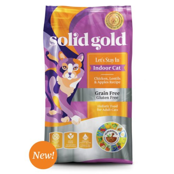 Solid Gold Grain Free Let’s Stay In Indoor Cat With Chicken 無穀物(雞肉)室內配方乾貓糧 6lbs