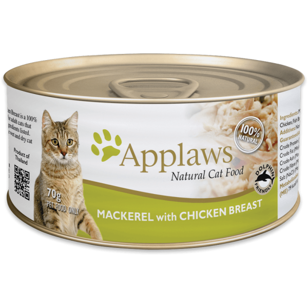 Applaws Mackerel with Chicken For Cats 鯖魚 &雞肉貓罐頭 70g