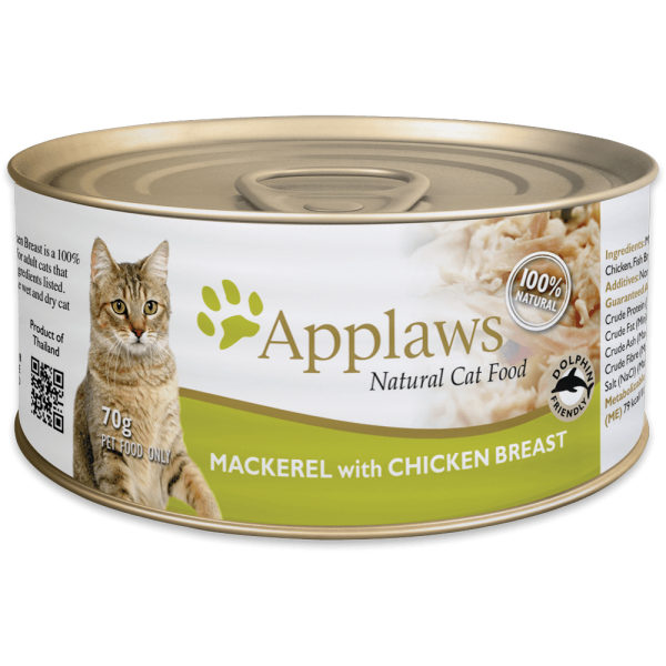 Applaws Mackerel with Chicken For Cats 鯖魚 &雞肉貓罐頭 70g x24