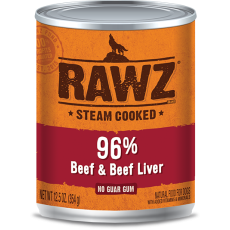 Rawz 96% Beef & Beef Liver Pate Dog Can Food 牛肉、牛肝全犬罐頭 354g