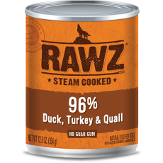 Rawz 96% Duck 、Turkey & Quail Pate Dog Can Food  鴨、火雞及鵪鶉全犬罐頭 354g