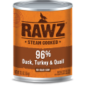 Rawz 96% Duck 、Turkey & Quail Pate Dog Can Food  鴨、火雞及鵪鶉全犬罐頭 354g X 12