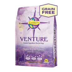 Earthborn Venture™ Squid & Chickpeas Limited Ingredient Diet for Dogs 低敏單一蛋白魷魚+鷹咀豆 4lbs