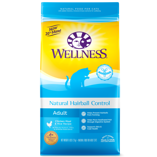 Wellness Complete Hairball Control Chicken Meal & Rice For Cats 去毛球配方 12lbs
